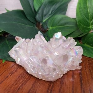 Angel Aura Lemurian Quartz Crystal Cluster #1